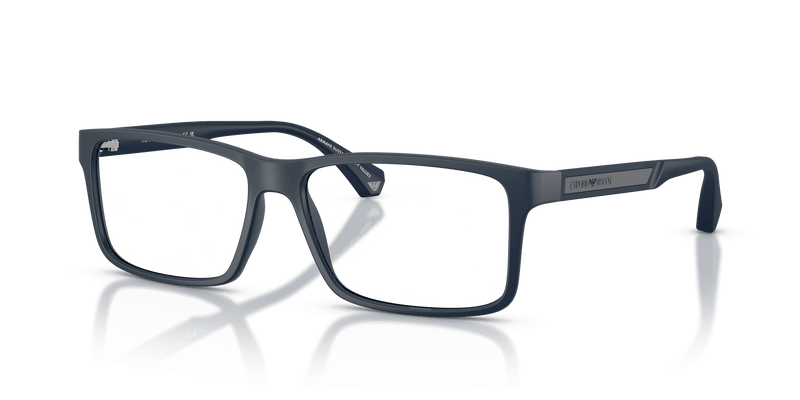 Emporio Armani EA3038 in Matte Blue (6185) - Front View
