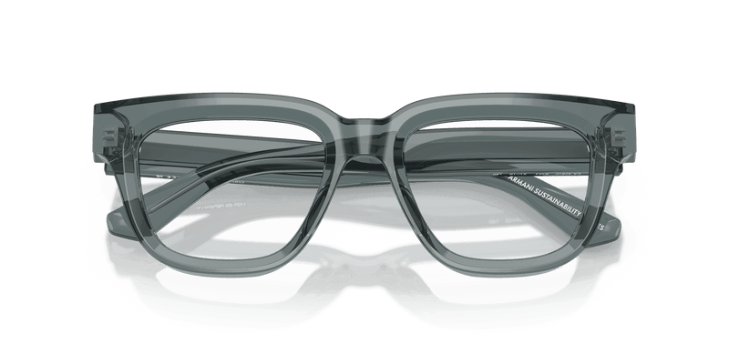 Emporio Armani EA3281F in Shiny Transparent Grey (6364) - Side View