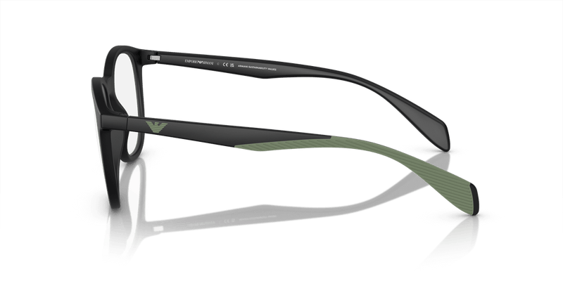 Emporio Armani EA4211 in Matte Black / Clear - Alternate View