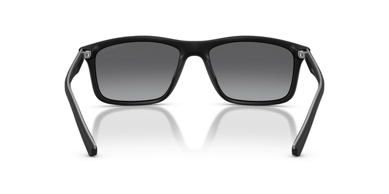 Emporio Armani EA4257U in Matte Black / Grey Gradient Polarized - Back View
