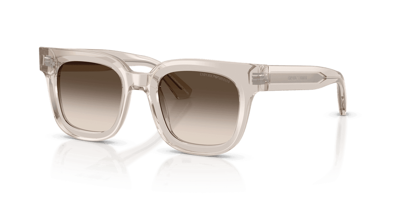 Emporio Armani EA4271F in Shiny Transparent Tundra / Light Brown Gradient Grey (63630A) - Alternate View