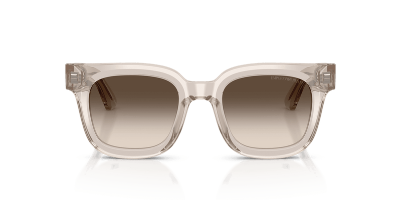 Emporio Armani EA4271F in Shiny Transparent Tundra / Light Brown Gradient Grey (63630A) - Alternate View