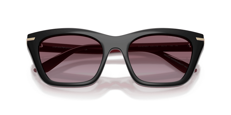 Emporio Armani EA4274BU in Shiny Bordeaux / Clear (52611W) - Alternate View