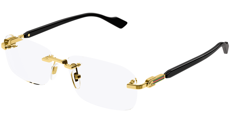 Gucci GG1221O Eyeglasses in Gold (001) - Front View