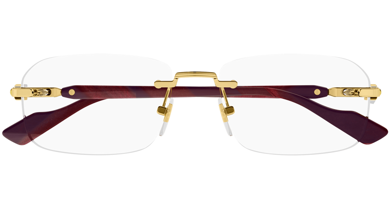 Gucci GG1221O Eyeglasses in Gold (003) - Temple Detail