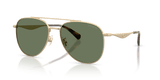 Satin Light Gold / Green Solid (900582)