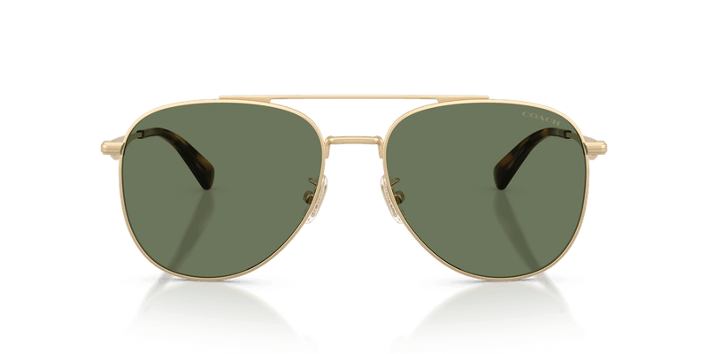 Coach CDP40 HC7190 in Satin Light Gold / Green Solid (900582) - Alternate View