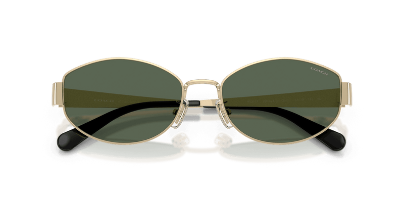 Shiny Light Gold / Dark Green Solid (900571)-swatch