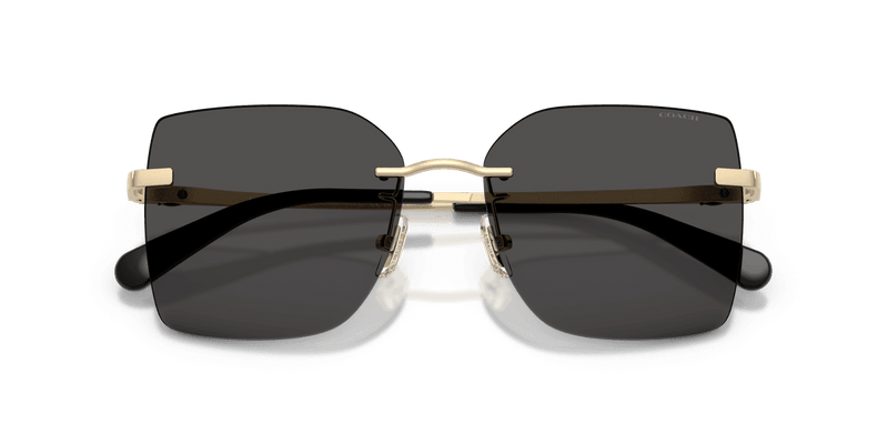 Coach CDP45 HC7193D in Shiny Light Gold / Grey Solid (900587) - Side View