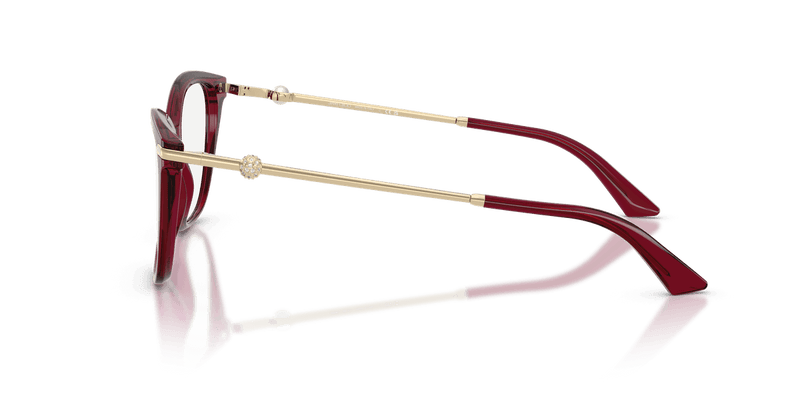 Jimmy Choo JC3007HB in Transparent Red / Demo Lens - Alternate View