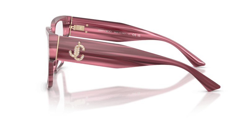 Jimmy Choo JC3032B in Striped Cranberry (5064) - Alternate View