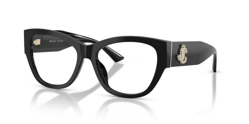 Jimmy Choo JC3033BU in Black / Demo Lens - Front View