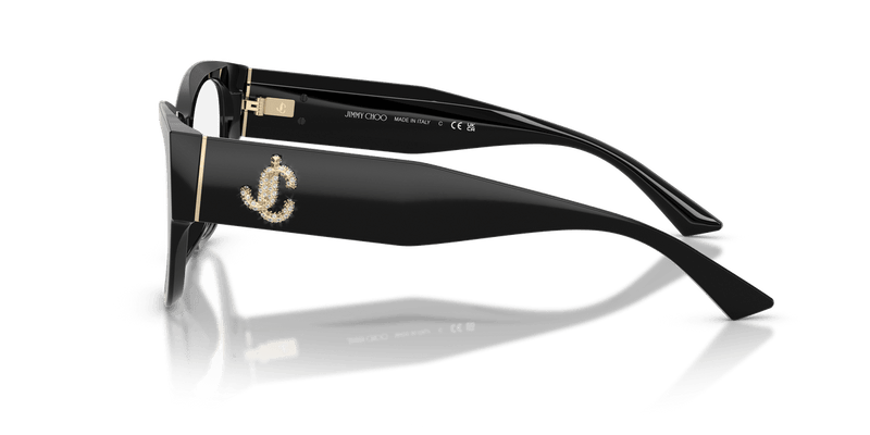 Jimmy Choo JC3033BU in Black / Demo Lens - Side View