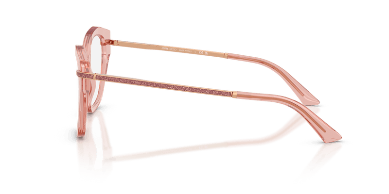 Jimmy Choo JC3043J in Transparent Pink / Demo Lens - Alternate View