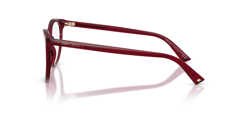 Jimmy Choo JC3047 in Transparent Cranberry / Demo Lens - Alternate View
