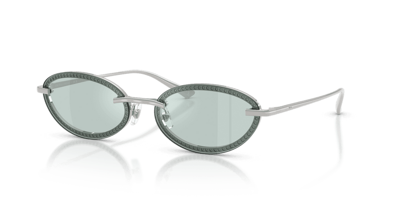 Jimmy Choo JC4020B in Silver / Azure Flash Silver (30029C) - Front View