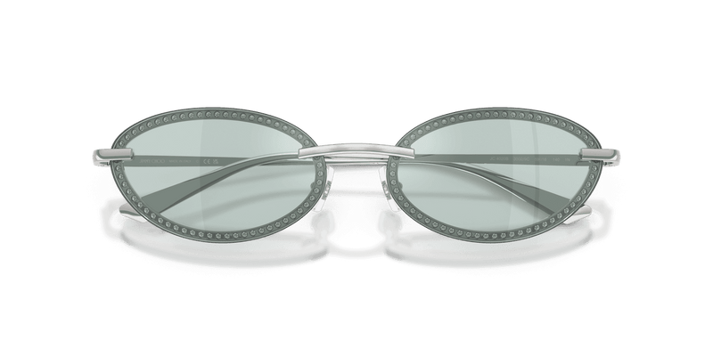 Jimmy Choo JC4020B in Silver / Azure Flash Silver (30029C) - Side View