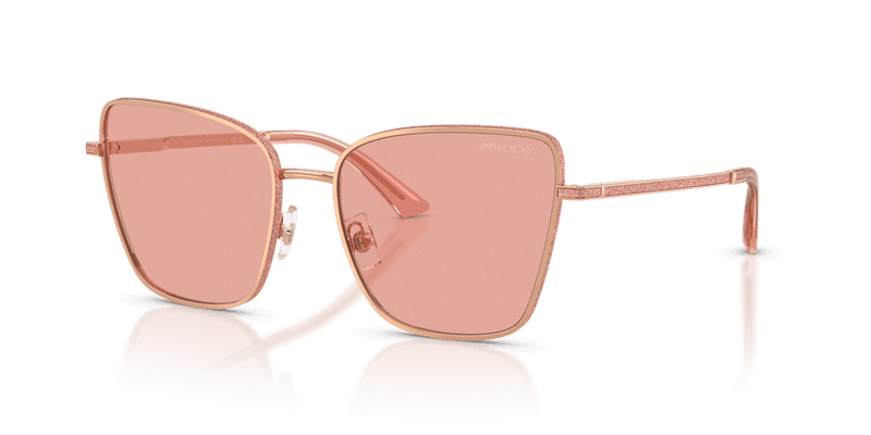 Jimmy Choo JC4023J in Rose Gold / Pink Glitter (30087R) - Alternate View