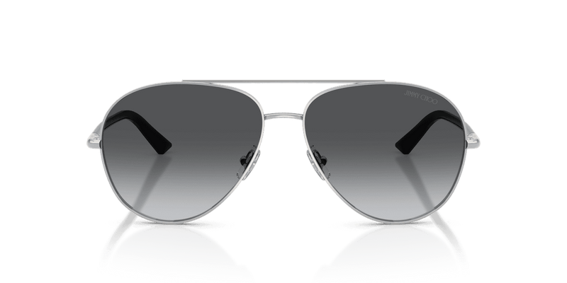 Jimmy Choo JC4026 in Silver / Polarized Gradient Grey (3002T3) - Back View