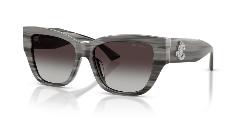 Jimmy Choo JC5039BU in Striped Black / Gradient Gray - Alternate View