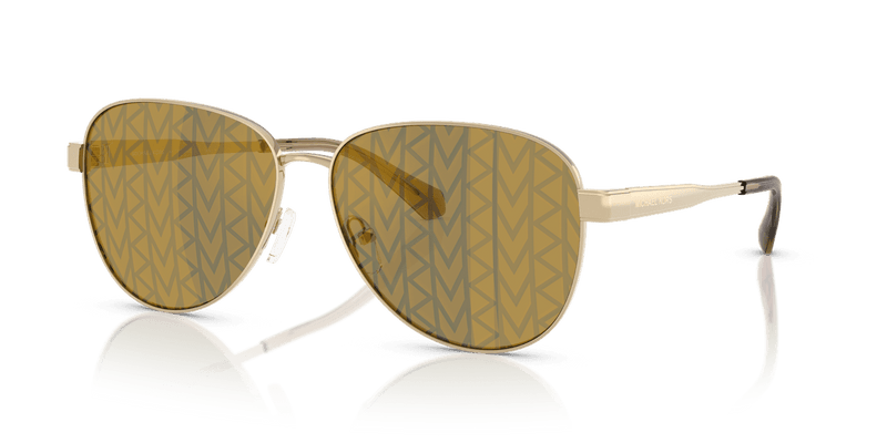 Michael Kors BIARRITZ MK1160 in Light Gold / Dark Brown (10149A) - Front View