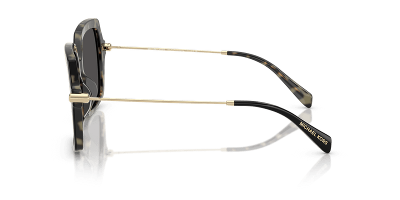 Michael Kors QUOGUE MK2247U in Black/Amber Tortoise / Dark Grey Solid - Side View