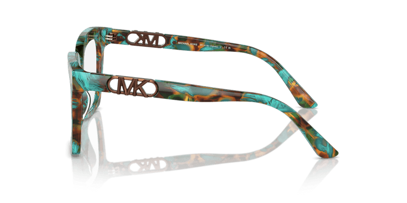 Michael Kors NASSAU MK4119U in Teal Graphic Tortoise / Demo Lens - Alternate View