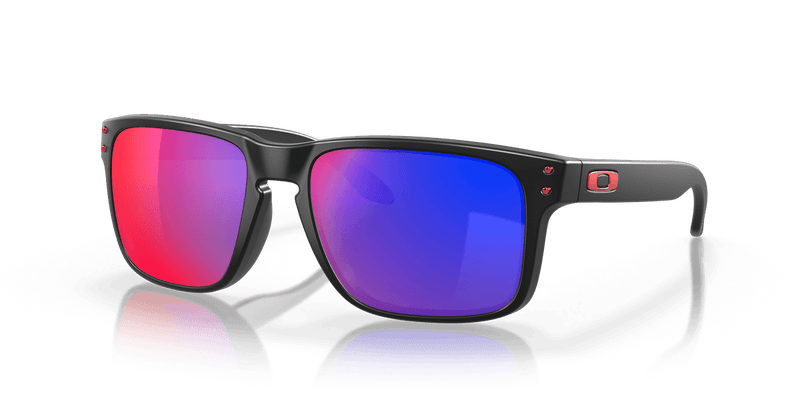 Oakley HOLBROOK OO9102 in Matte Black / + Red Iridium - Alternate View