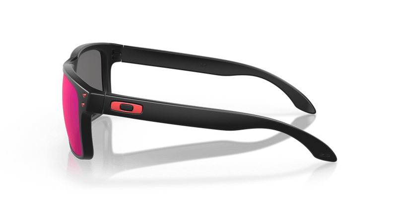 Oakley HOLBROOK OO9102 in Matte Black / + Red Iridium - Alternate View