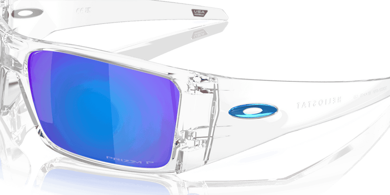Oakley HELIOSTAT OO9231 in Clear / Prizm Sapphire Polarized (923107) - Alternate View