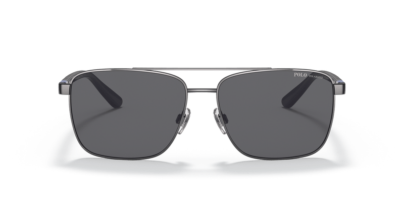 Polo Ralph Lauren PH3137 in Shiny Gunmetal / Polarized Grey - Temple Detail