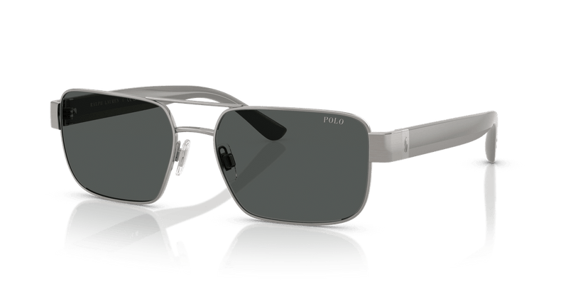 Polo Ralph Lauren PH3161 in Brushed Gunmetal / Dark Grey - Front View