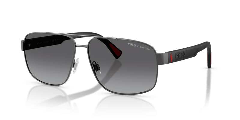 Polo Ralph Lauren PH3165 in Semishiny Dark Gunmetal / Gradient Grey Polarized (9215T3) - Alternate View