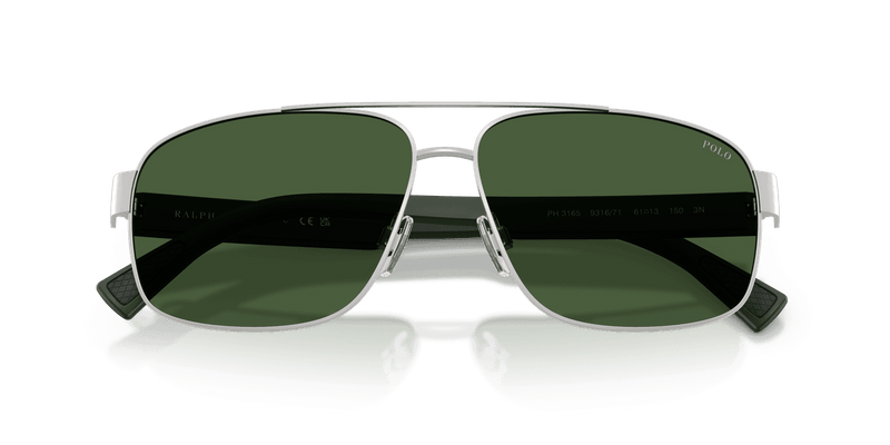 Polo Ralph Lauren PH3165 in Semishiny Silver / Dark Green (931671) - Alternate View