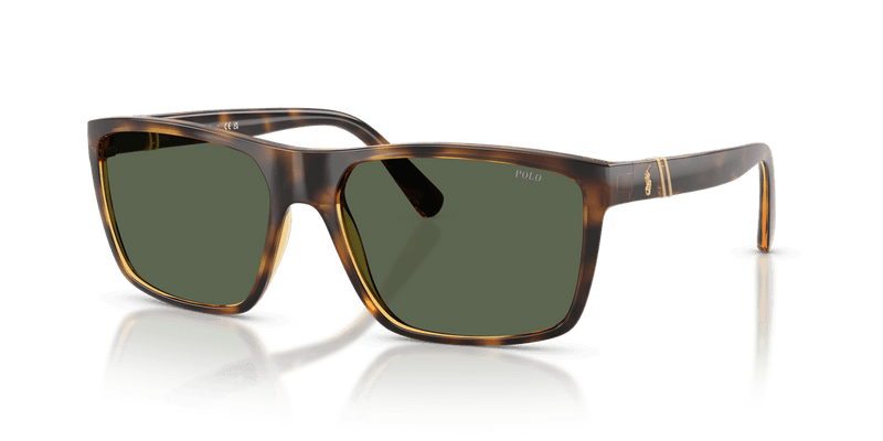 Polo Ralph Lauren PH4133 in Shiny Transparent Dark Havana / Green - Side View