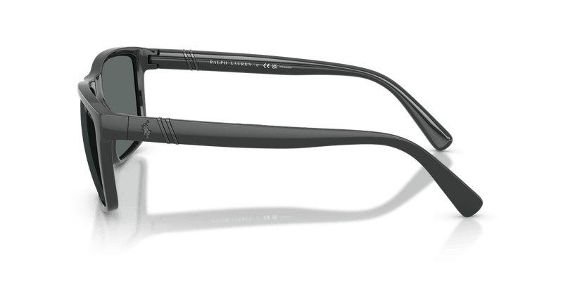 Polo Ralph Lauren PH4133 in Shiny Dark Grey / Polarized Dark Grey - Side View