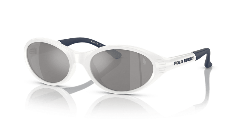 Polo Ralph Lauren PH4197U in Shiny White / Grey Mirror Silver (51016G) - Alternate View