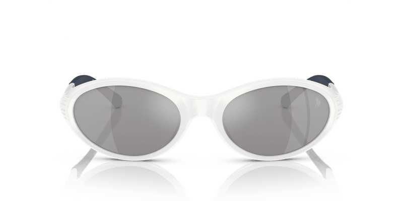 Polo Ralph Lauren PH4197U in Shiny White / Grey Mirror Silver (51016G) - Alternate View