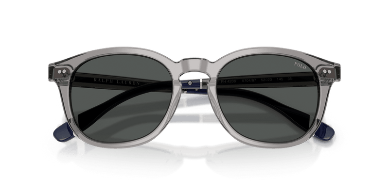 Polo Ralph Lauren PH4206 in Shiny Transparent Grey / Dark Grey (570487) - Side View