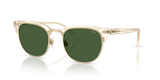Shiny Transparent Light Yellow / Dark Green