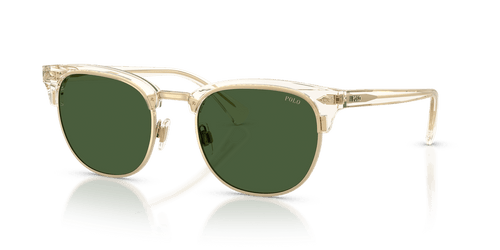 Shiny Transparent Light Yellow / Dark Green