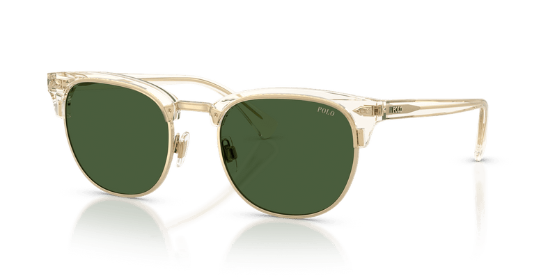 Polo Ralph Lauren PH4217 in Shiny Transparent Light Yellow / Dark Green - Front View