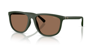 Matte Dark Green / Dark Brown