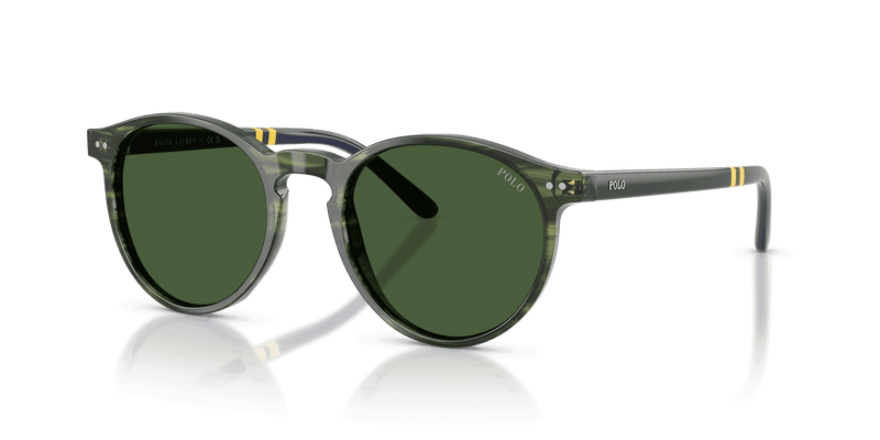 Polo Ralph Lauren PH4236 in Striped Green Havana / Bottle Green (631671) - Alternate View