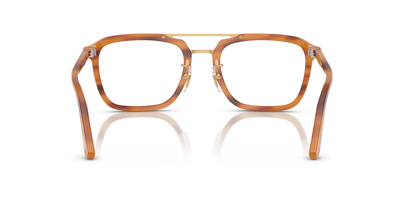 Persol PO0204V in Striped Brown / Clear - Alternate View