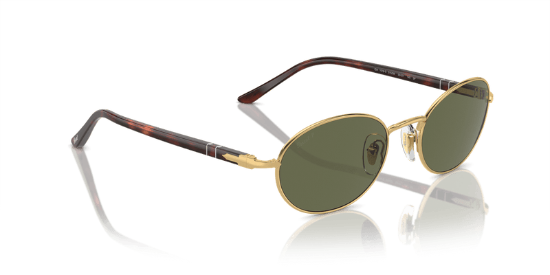 Persol IDA PO1018S in Gold / Polarized Green - Alternate View