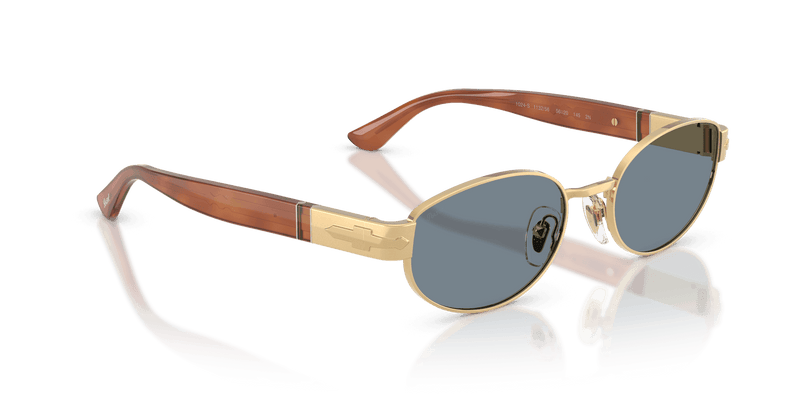 Persol PO1024S in Gold / Light Blue (113256) - Alternate View