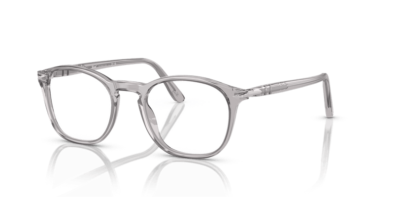 Persol PO3007V in Transparent Grey / Clear - Temple Detail