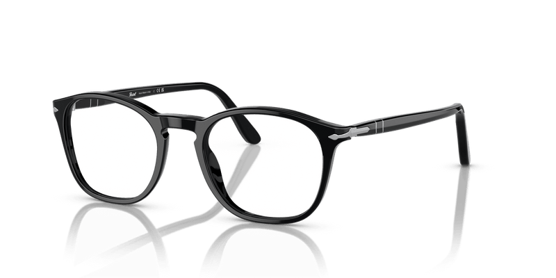 Persol PO3007V in Black / Clear - Temple Detail