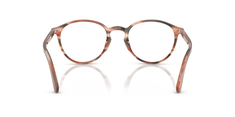 Persol PO3218V in Striped Red & Green / Clear - Back View